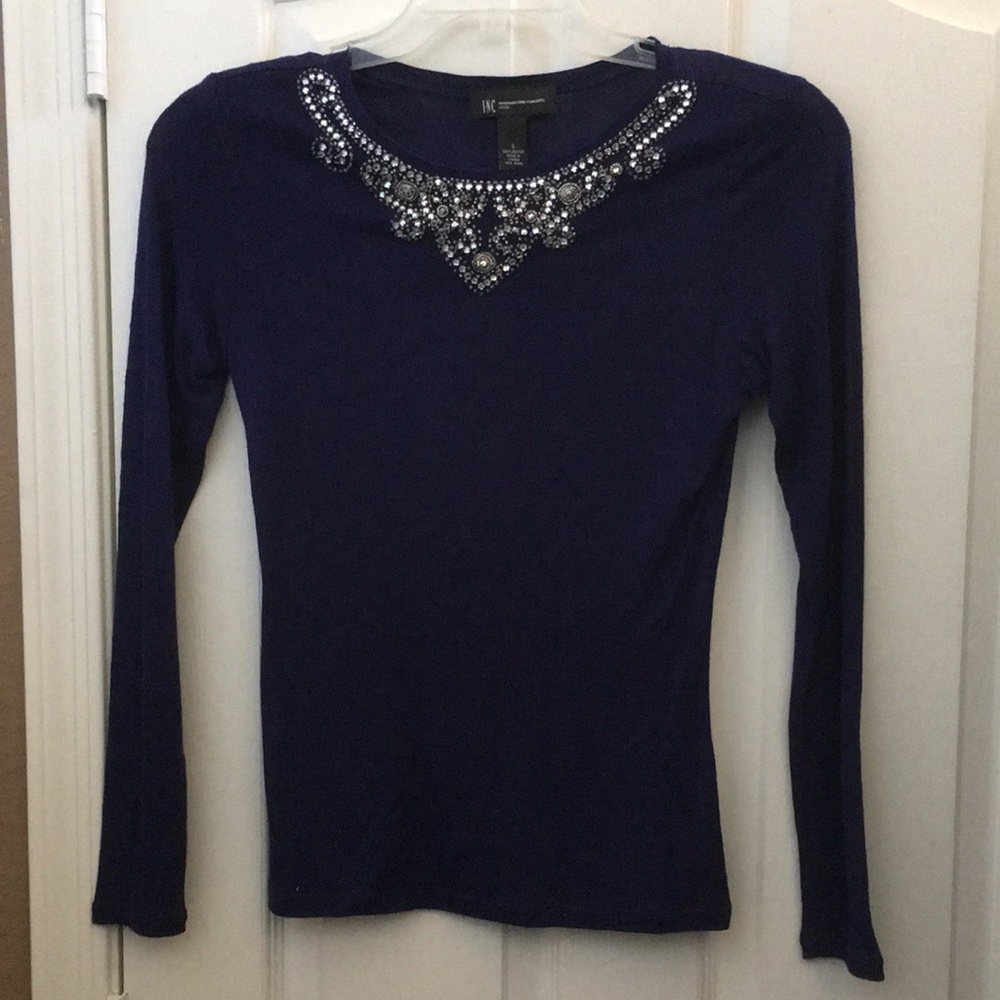 FINAL MARKDOWN Ladies’ INC Embellished Top (S petite)